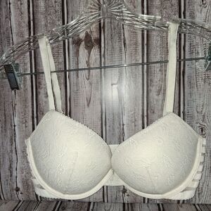 Elegant White Lace Bra